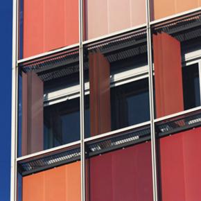 Link: Colorful folding perforated panels [058]
